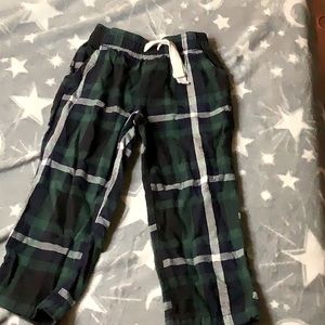 Flannel Striped Pj bottoms with drawstring